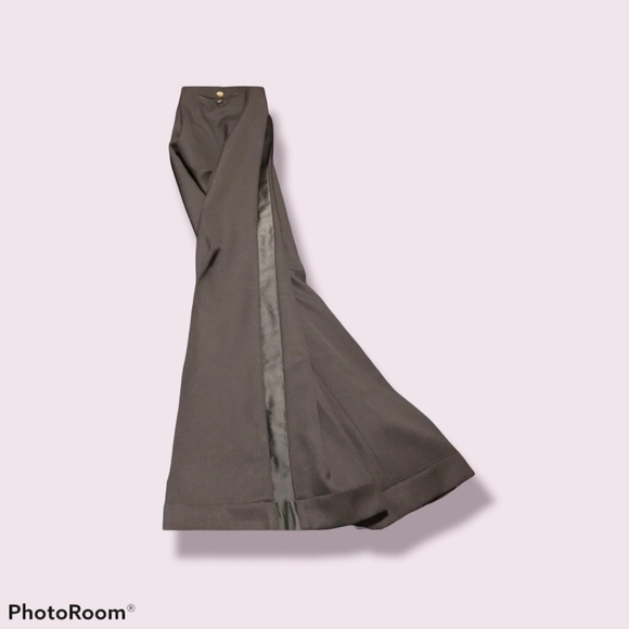 ROBERTO CAVALLI wide leg tuxedo trouser 🇺🇸8 or 10 Long (IT44) - Picture 1 of 6